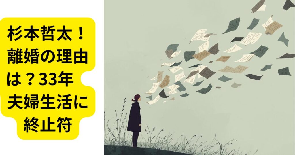 杉本哲太！離婚！理由は！33年の夫婦生活に終止符